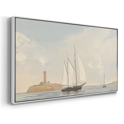 Série nautique-XLIV- Toile tendue avec châssis tendue - Prêt à accrocher