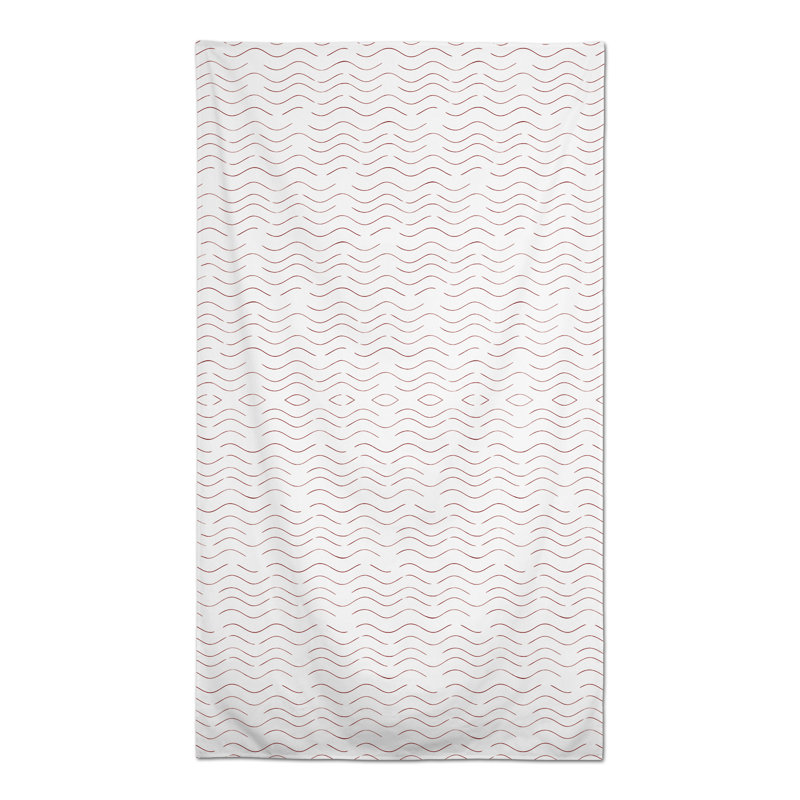 Shanitaortia Abstract Tablecloth, Red