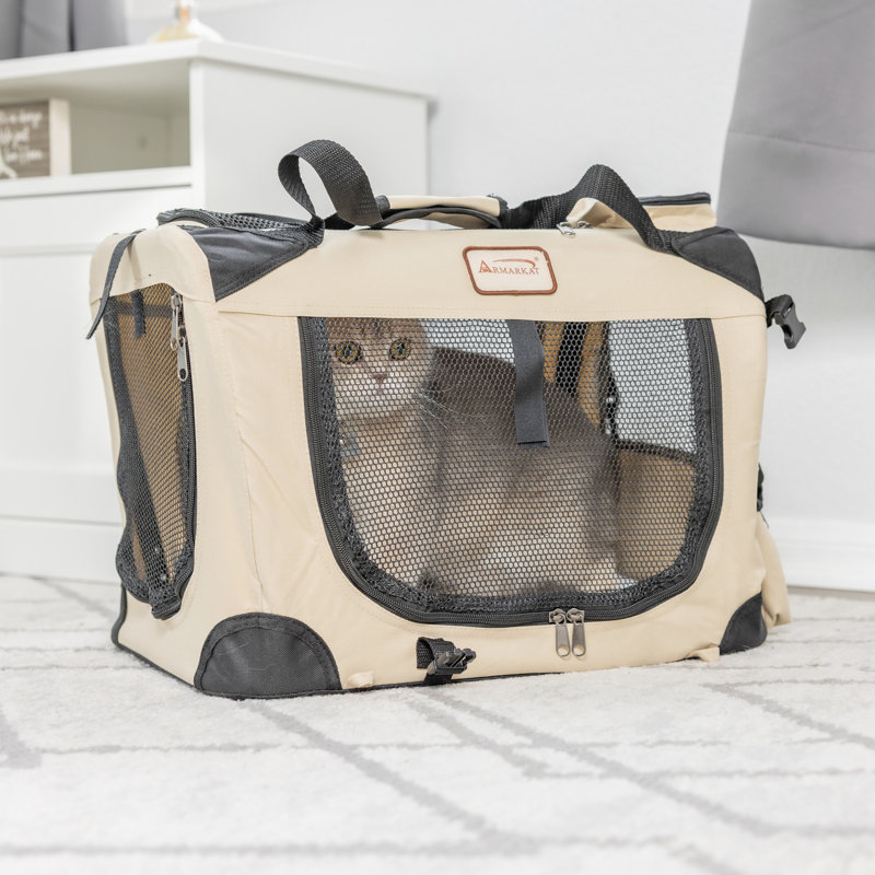 Collapsible Pet Carrier with 2 Doors