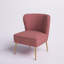 Chaise d'appoint en velours Tru-1276429200