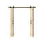 Plateau arqué assemblé de 84 po Porte de grange double pliante Knotty-111533196-111533200