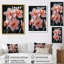 «Pink Black Ethereal Emblem Daffodils» - impression d'art mural jonquilles-540044974-540044970