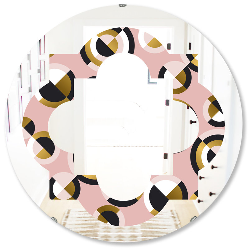Miroir mural éclectique Quatrefoil, H 31,5 po x l po