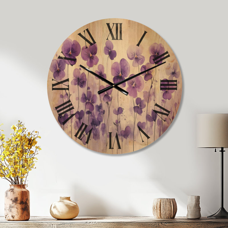 Solid Wood Analogue Wall Clock, Large