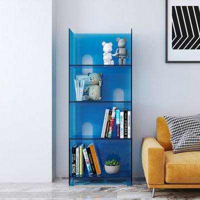Bibliothèque ouverte et minimaliste en acrylique