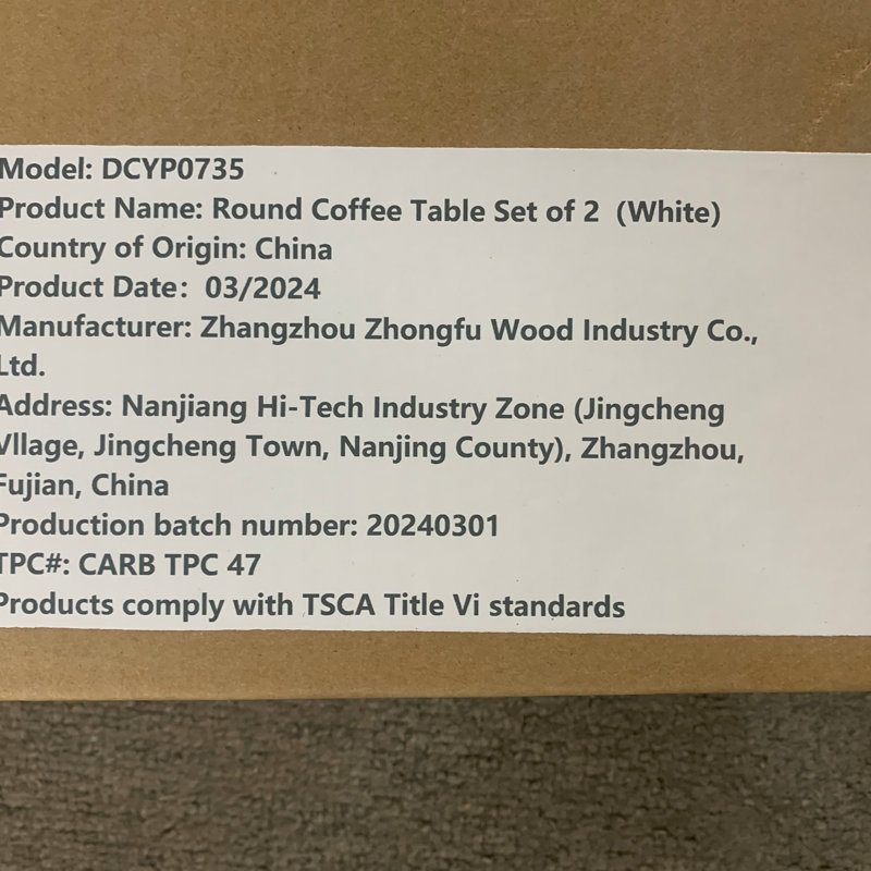 Nesting Coffee Table, White 1