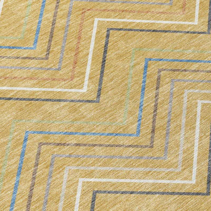 Machine Washable Indoor/Outdoor Chantille ACN2392 Stripes Rug, Rectangle 10' x 14'