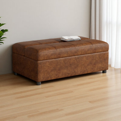 Lit simple escamotable avec repose-pieds et matelas