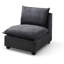 Ensemble de canapé d'angle moderne en tissu de lin en forme de L avec repose-pieds convertible pour salon, appartement, bureau (modulaire)-709771901-709771890