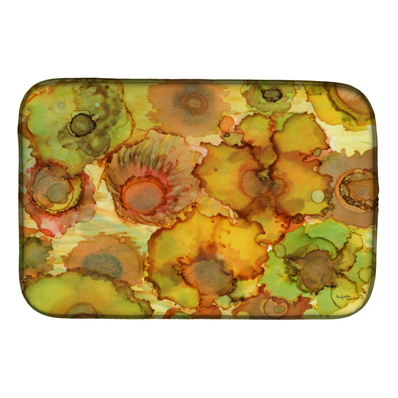 Tapis de séchage pour fleurs abstraites