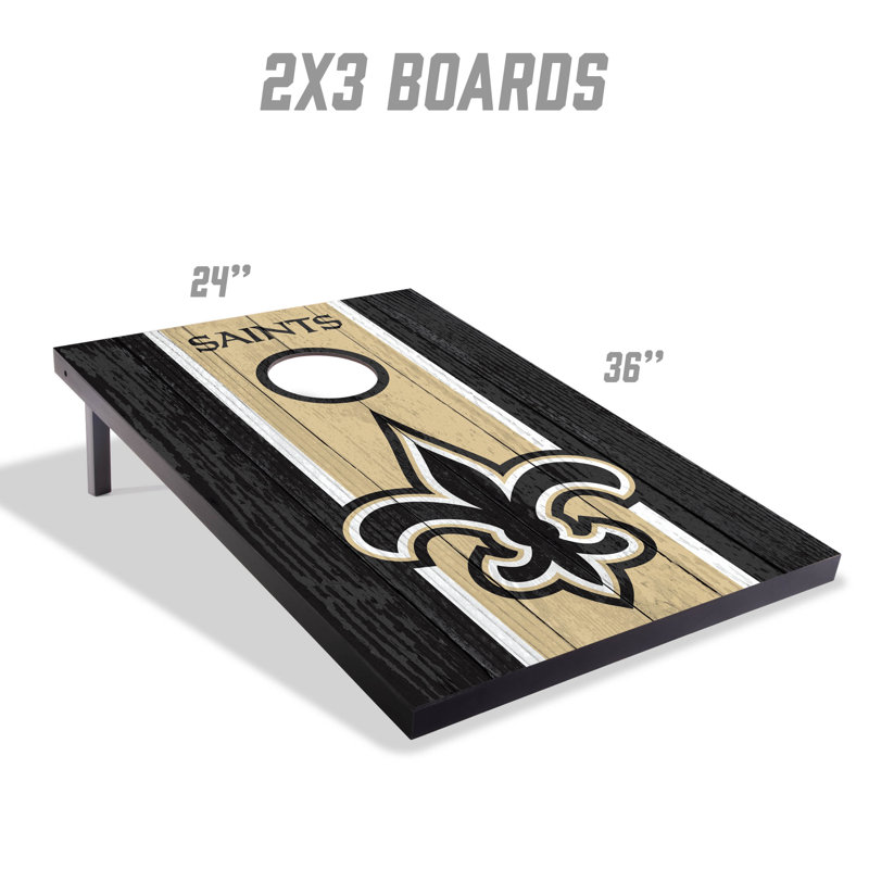 NFL 2X3 MDF Cornhole, New Orleans Saints