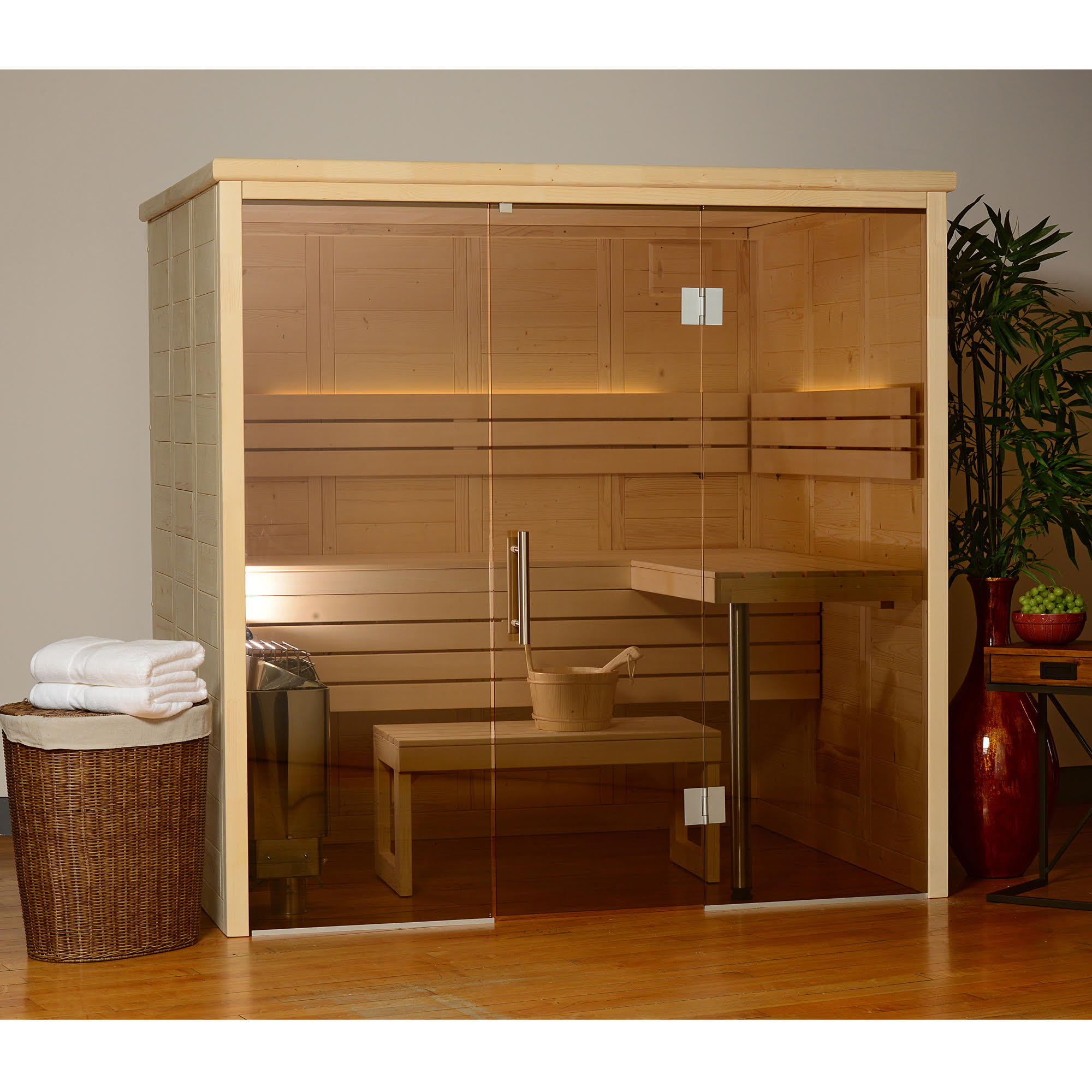 Almost Heaven Saunas Worthington 4 - Person Indoor Traditional Steam Sauna  in Spruce u0026 Reviews | Wayfair