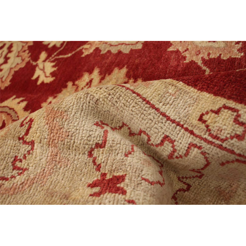 Tapis de salle de coton 5 pi 7 po x 7 pi 9 po à la main one-of-kind-noué la 2010 chobi Ricard
