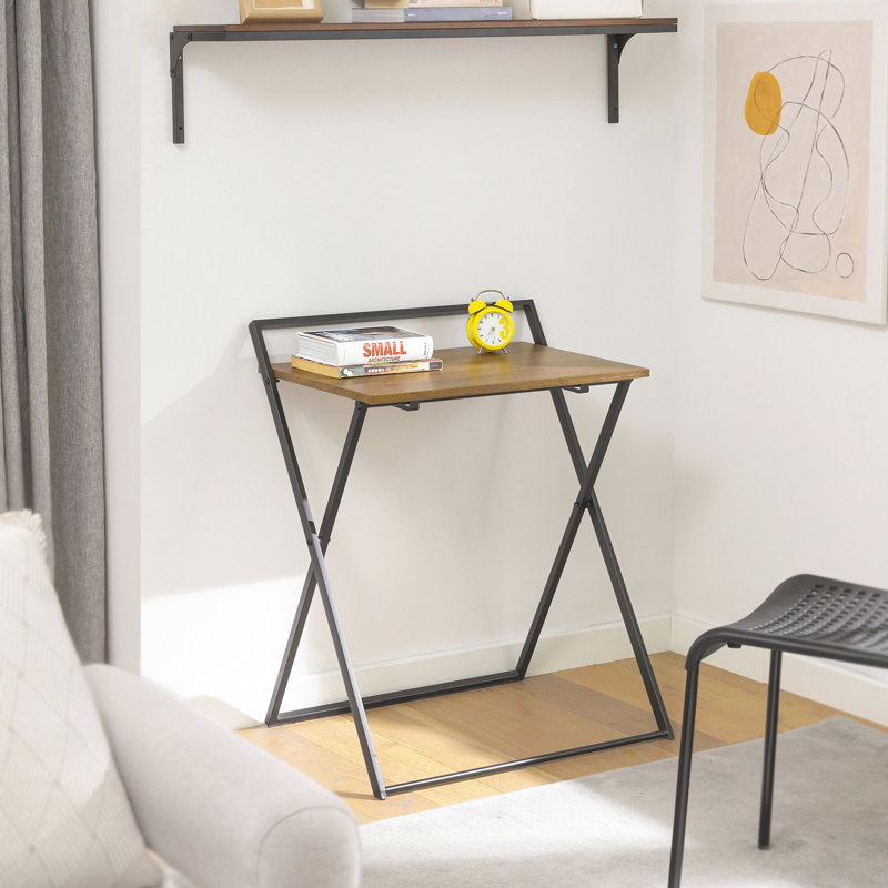 Computer desk, Black, Brown