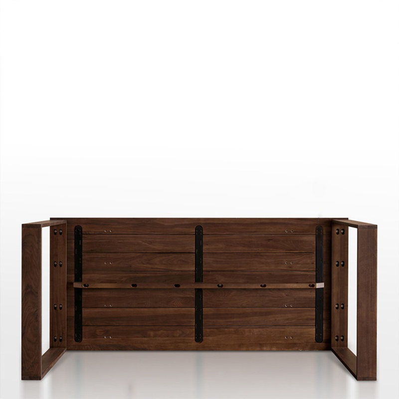 L'ensemble de table de salle à manger classique en noyer noir, H 29,52 po x L 82,67 po x l 31,49 po