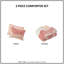 Ensemble d'édredon en fausse fourrure 3 pièces Cassie Blush-1658122563-1657900775