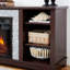 Meuble télé, meuble de rangement avec foyer encastré de 23 po-1817853149