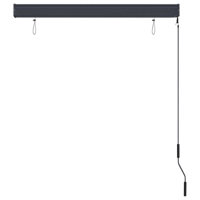 Store occultant avec store à manivelle pour bureau, Anthracite, L 47,2 po