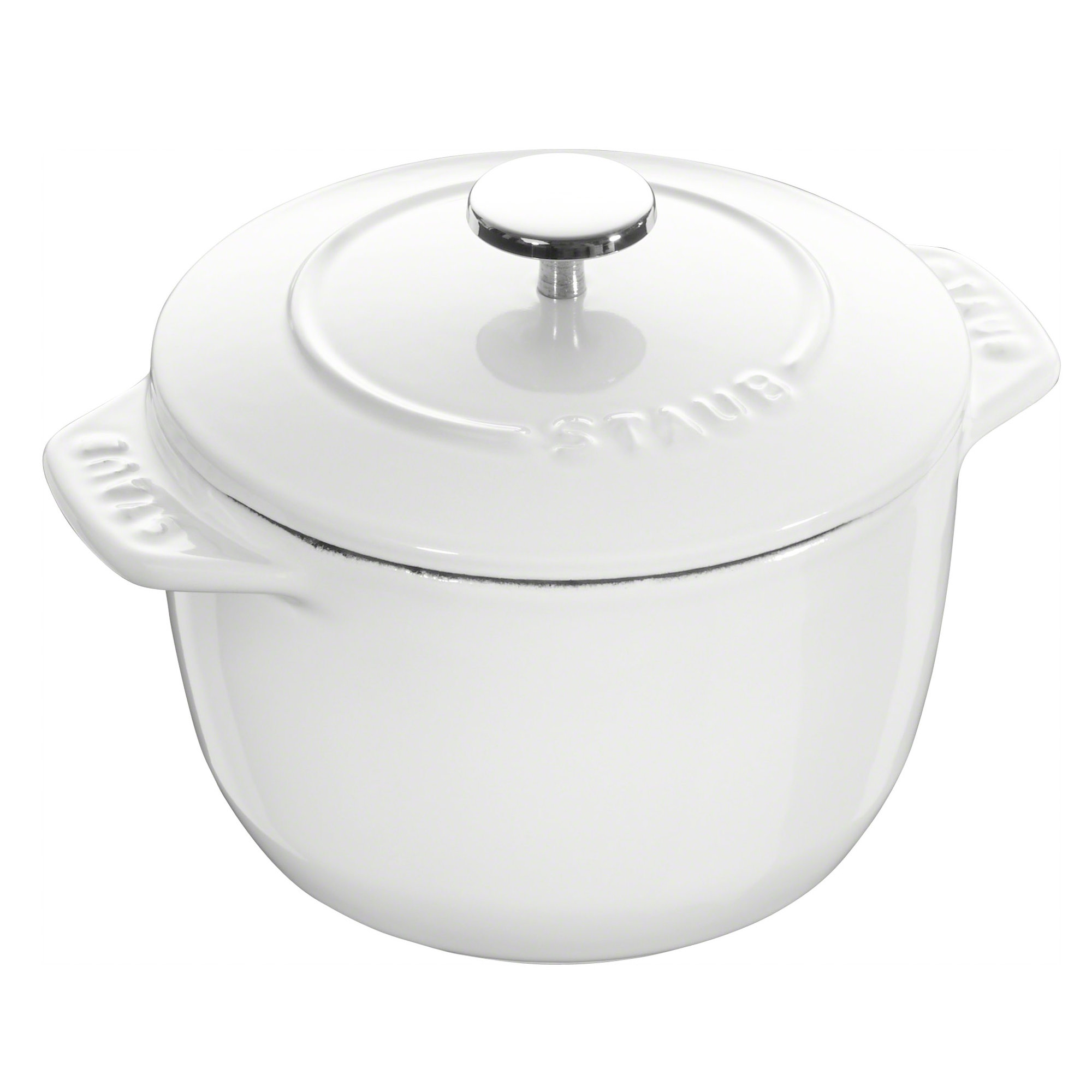 Staub Cast Iron Petite French Oven, 1.84 quarts, Matte White