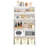 73'' Tall 6 - Tier White Steel Pantry With Quick View Door, Tip, Ample Storage Capacity Level Flip Door High For Multiple Rooms, Construction, Adjustable Shelving-1734922395