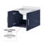 Ensemble de meuble-lavabo compact avec comptoir en quartz blanc et robinet-1777223028