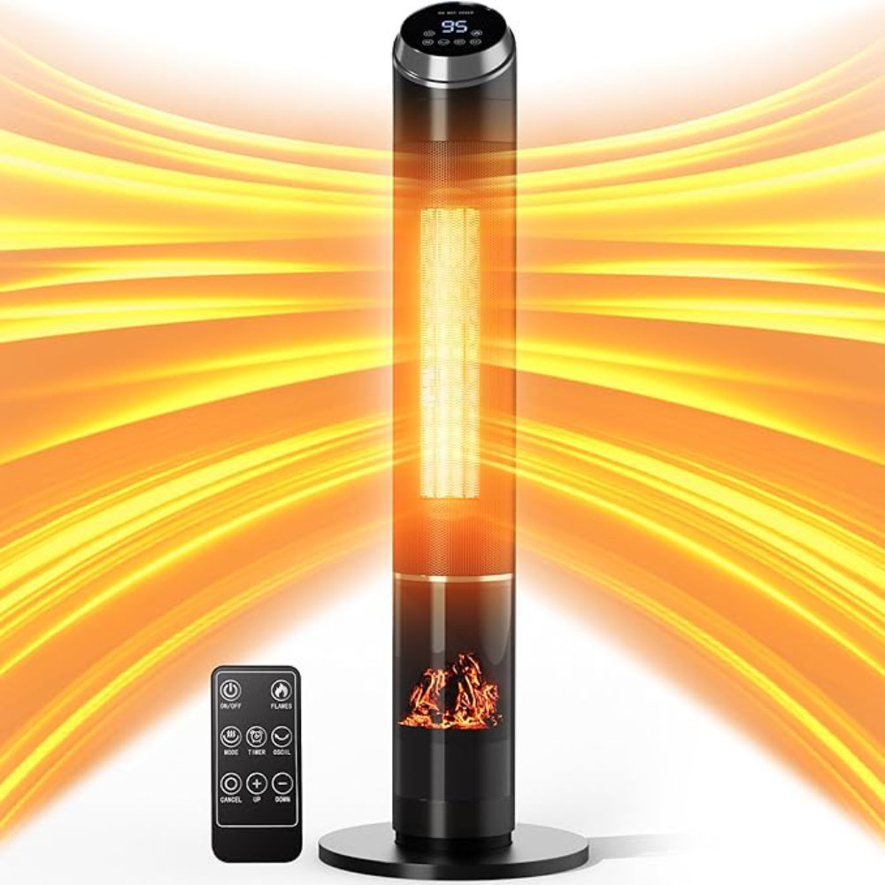 BUILTCO Chaufferette, chaufferette électrique portative pour l ...