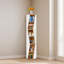 6-Tier Wall Corner Bookshelf, Corner Shelf-1273148639