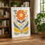 Geometric Floral Rhythm Mid-Century - Wrapped Canvas-1208247560-1208247558