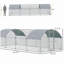 Grand poulailler en métal pour jardin, extérieur, canard, lapin 9,2 po x P 24,9 po x H 6,5 po
