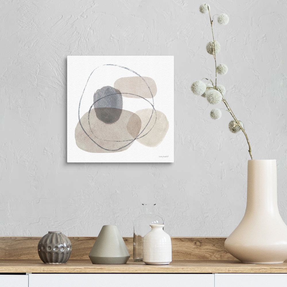 Think Neutral 07 by Lisa Audit - Painting Print on Canvas George Oliver 