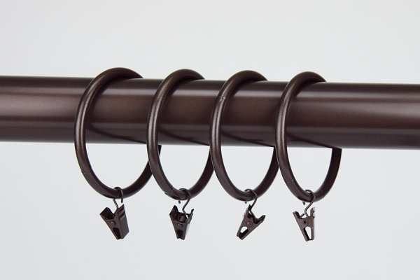 Benham Steel Curtain Rings, Cocoa