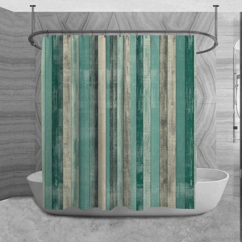 Rideau de douche à rayures, H 93 po x l 70 po