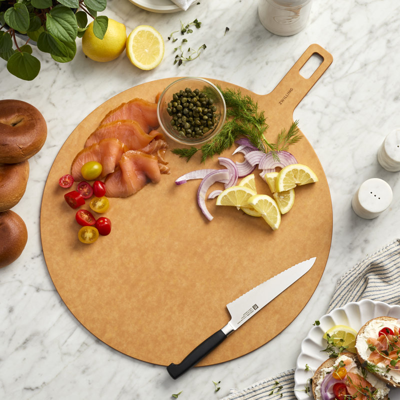 BBQ+ Plant Fiber Pizza Server - Slate, Brown