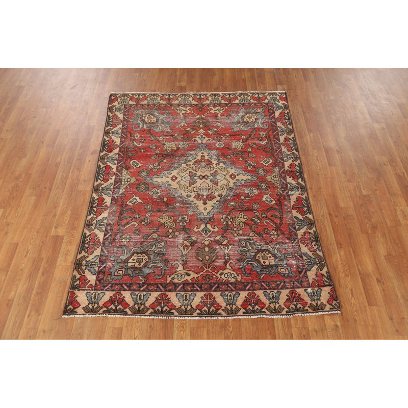 Tapis traditionnel en laine fait à la main 5 x 6