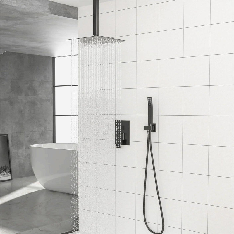 All-In-One Kit with Rough in-Valve, Matte Black