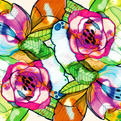 Cayenablanca Polyester Floral Duvet Cover