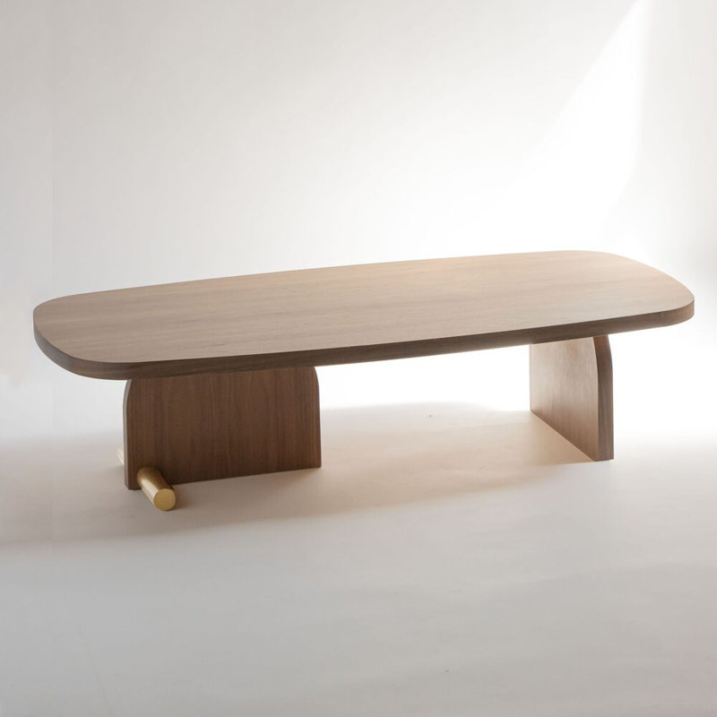 Nova Solid Wood Coffee Table, 11.8" H x 47.2" L x 23.6" W, Walnut