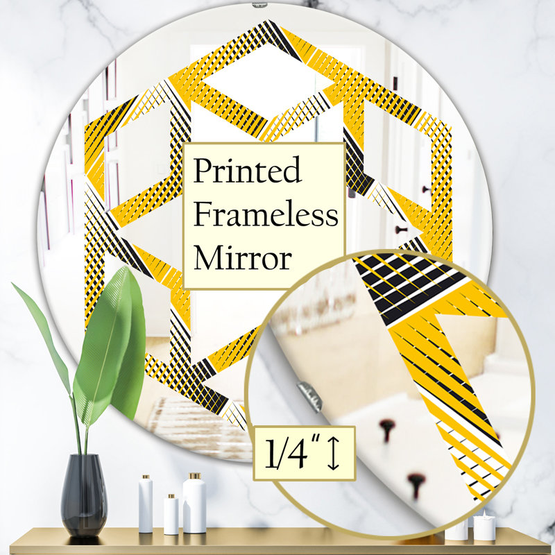 Miroir mural Rhombus Star, H 23,6 po x l 23,6 po