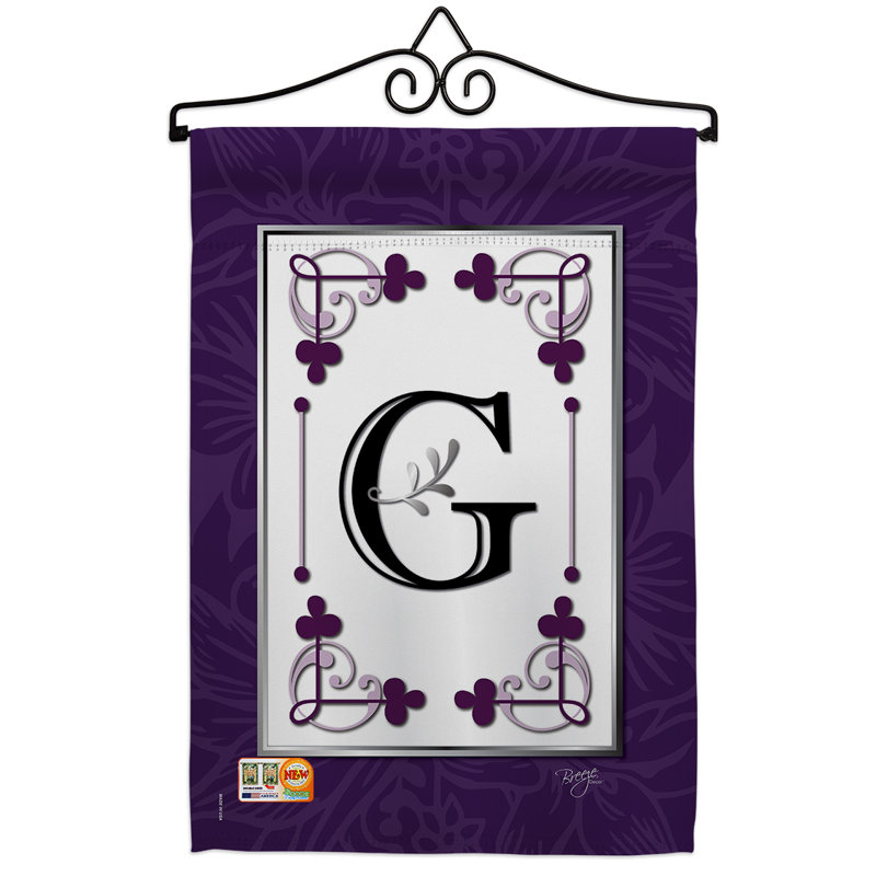 Classique classique 2 faces polyester 19 x 13 po ensemble de drapeaux, G