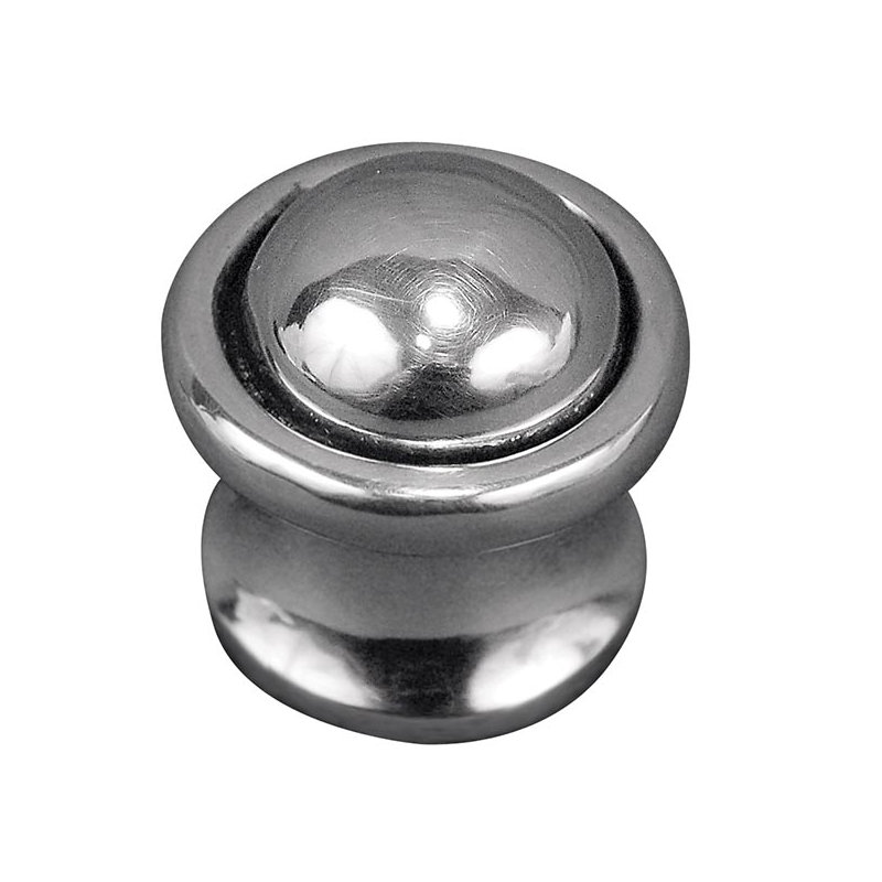 Sanzio Mushroom Knob, Antique Silver