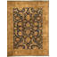 Wool Oriental Area Rug in Brown/Dark Blue/Green