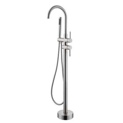 Robinet de baignoire à poignée double avec douche à main