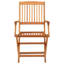 Gemala Folding Garden Chairs 4 pcs Solid Eucalyptus Wood