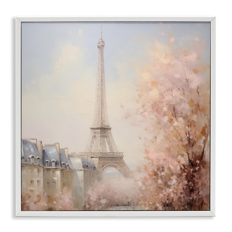 Estampe de paysage urbain de la Tour Eiffel parisienne, design par Arlington Prints, H 17 po x l 17 po