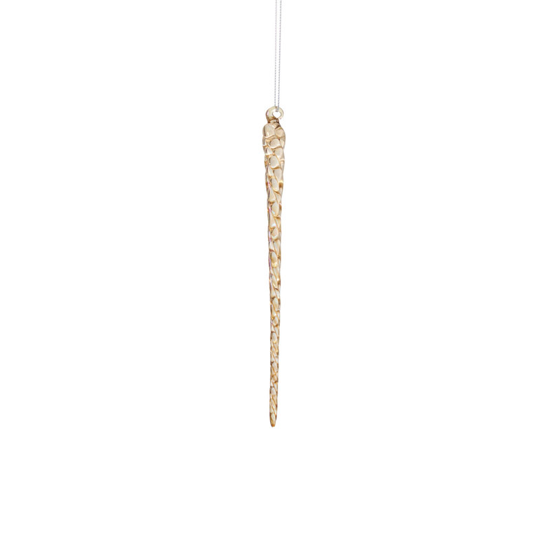 Ornement en forme de glaçon torsadé 0,5 po x 7,5 po