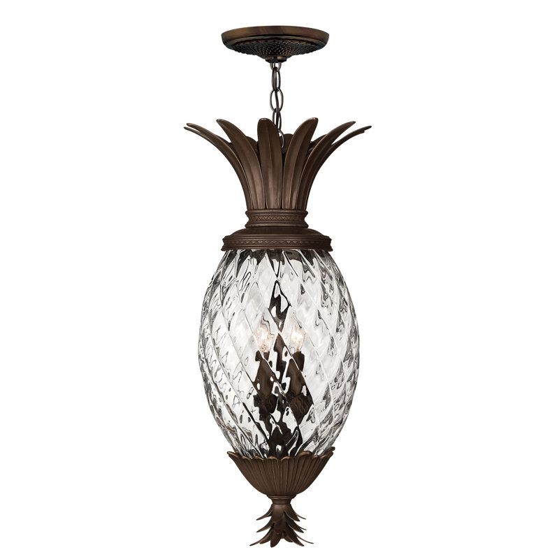 Plantation 4 Light Outdoor Hanging Lantern, Bronze