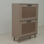 Armoire de rangement pour chaussures, étagère à 2 niveaux, spacieuse - standard