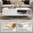 Mid-Century Modern Coffee Table with Double Drawers-1723451471