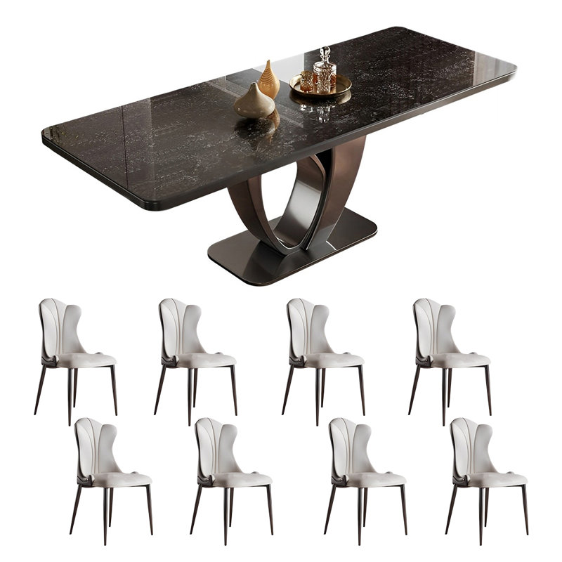 Ensemble de table et de chaises rectangulaires Home Rock