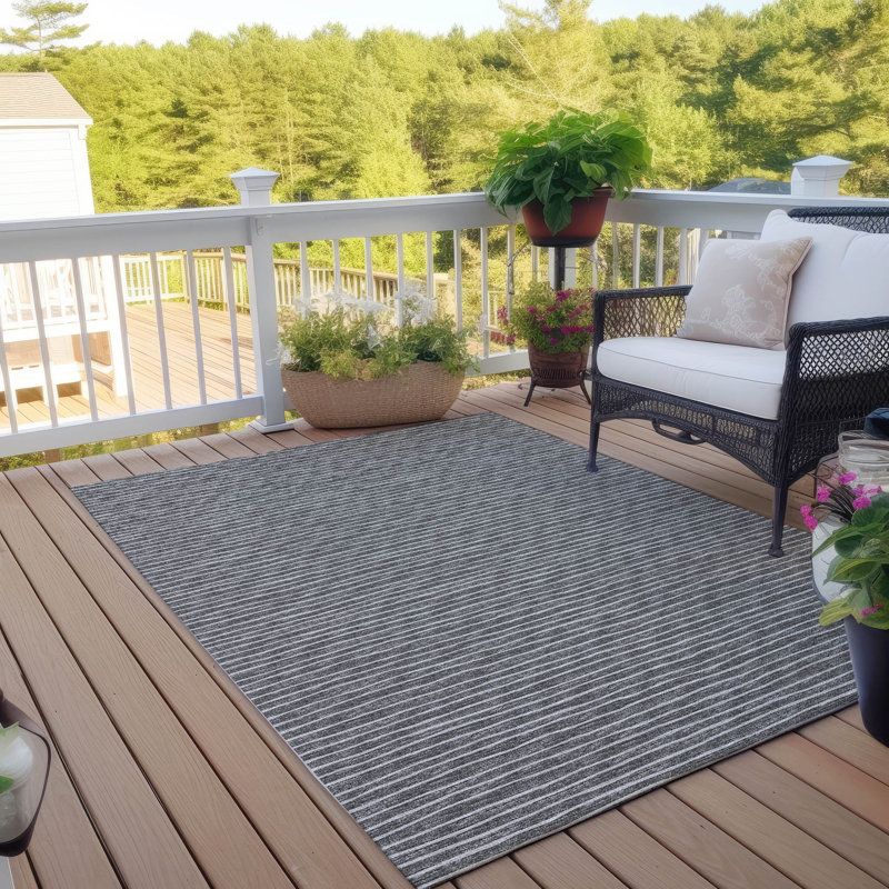 Tapis intérieur / extérieur Loreen avec envers antidérapant, Rectangle de 10 pi x 14 pi